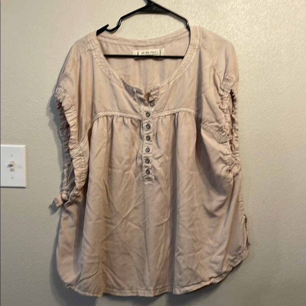 We The Free Light Beige Blouse